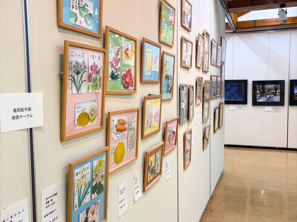 展示作品、絵手紙たち