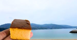 レモンチーズケーキと瀬戸内海