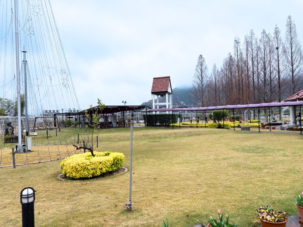 タオル美術館の庭