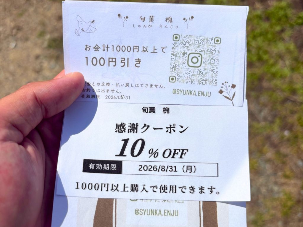 100円引きと10%オフクーポン